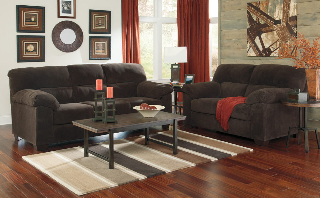 Ashley Zorah Loveseat - Chocolate